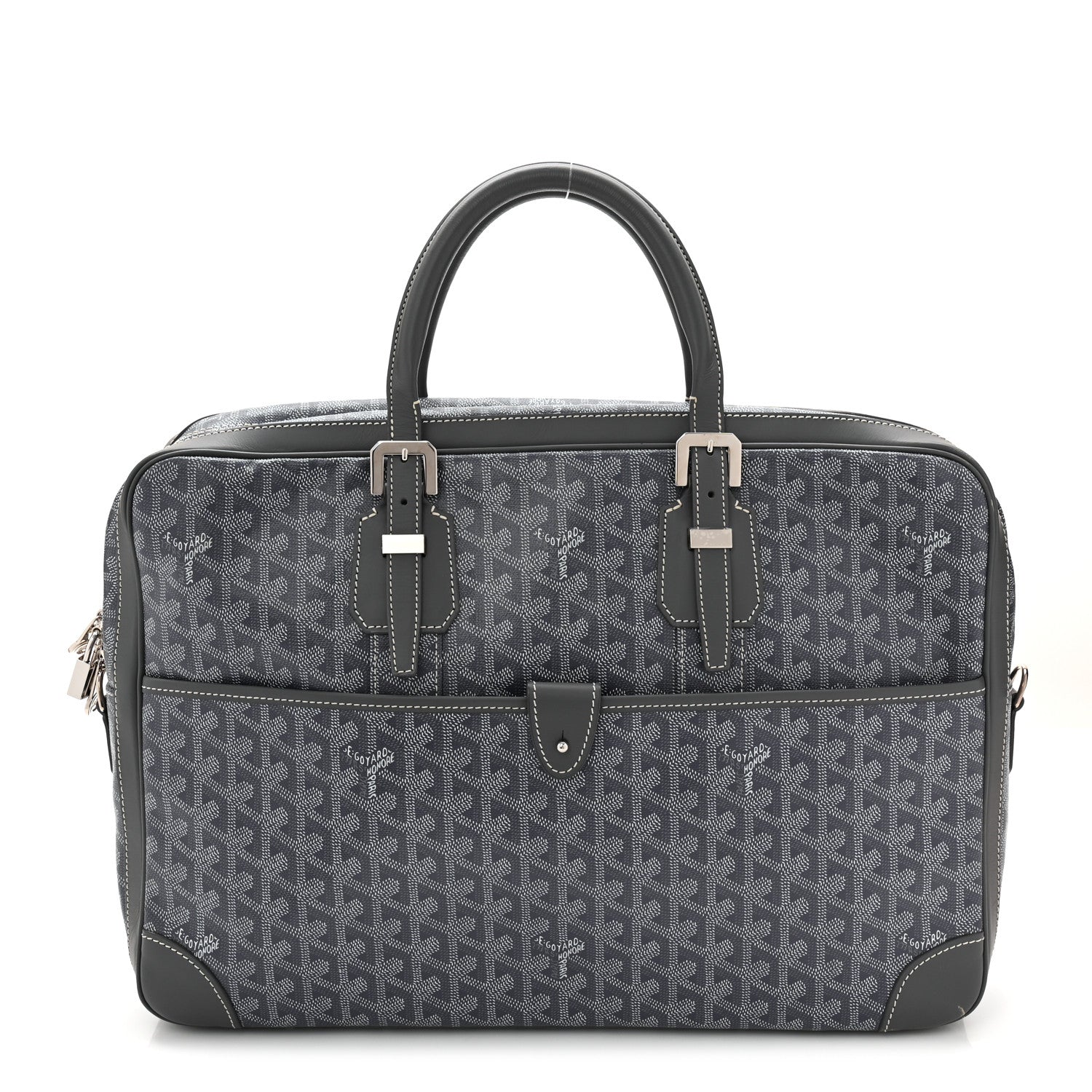 Goyard Goyardine Ambassade MM Briefcase Grey 1811630 – FASHIONPHILE
