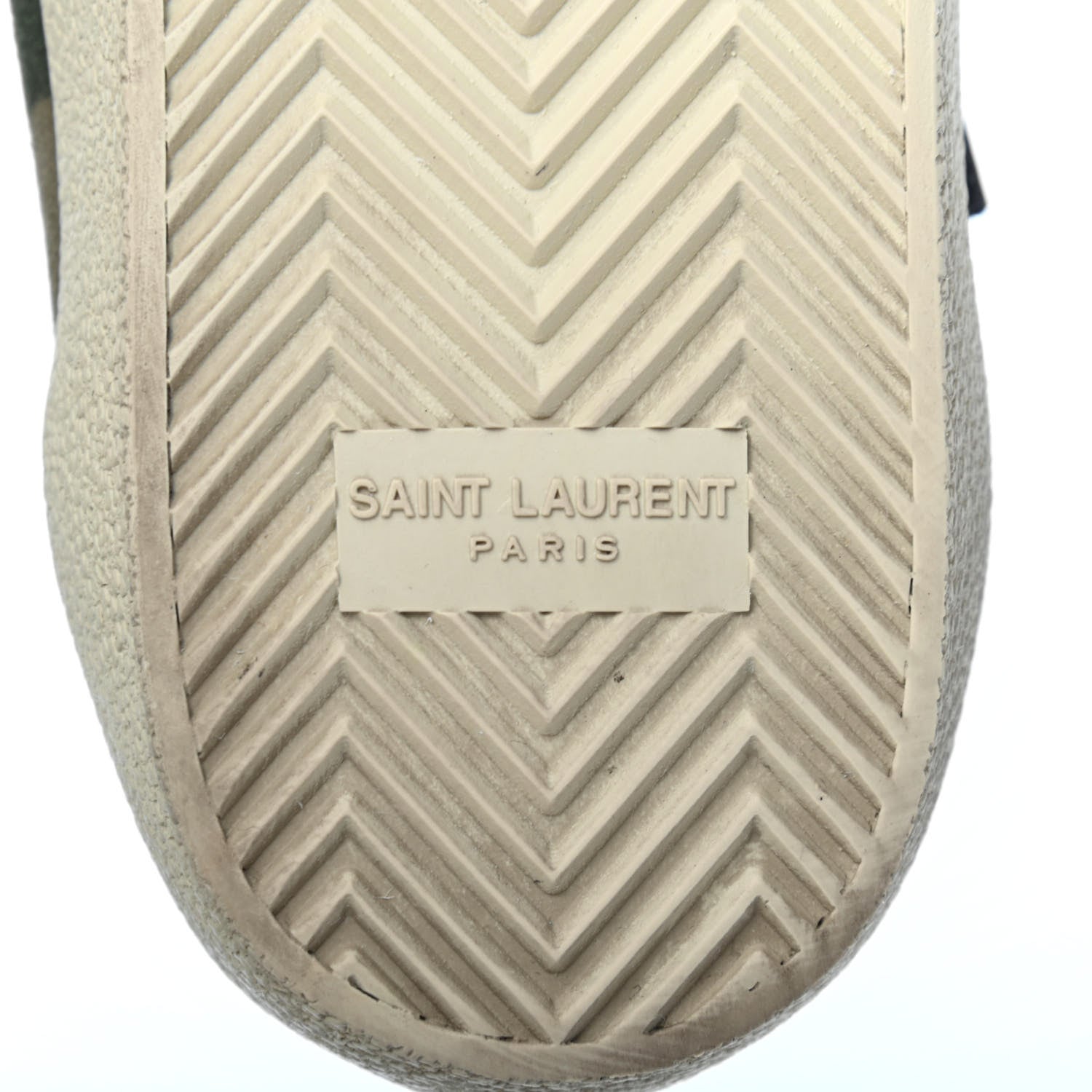 Saint Laurent Canvas Camouflage Signa SL/06 Low Top Sneakers 41 Kaki 6 of 10