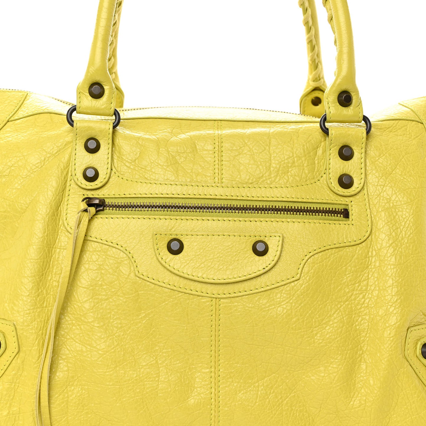 Agneau Classic Hardware Work Jaune Poussin