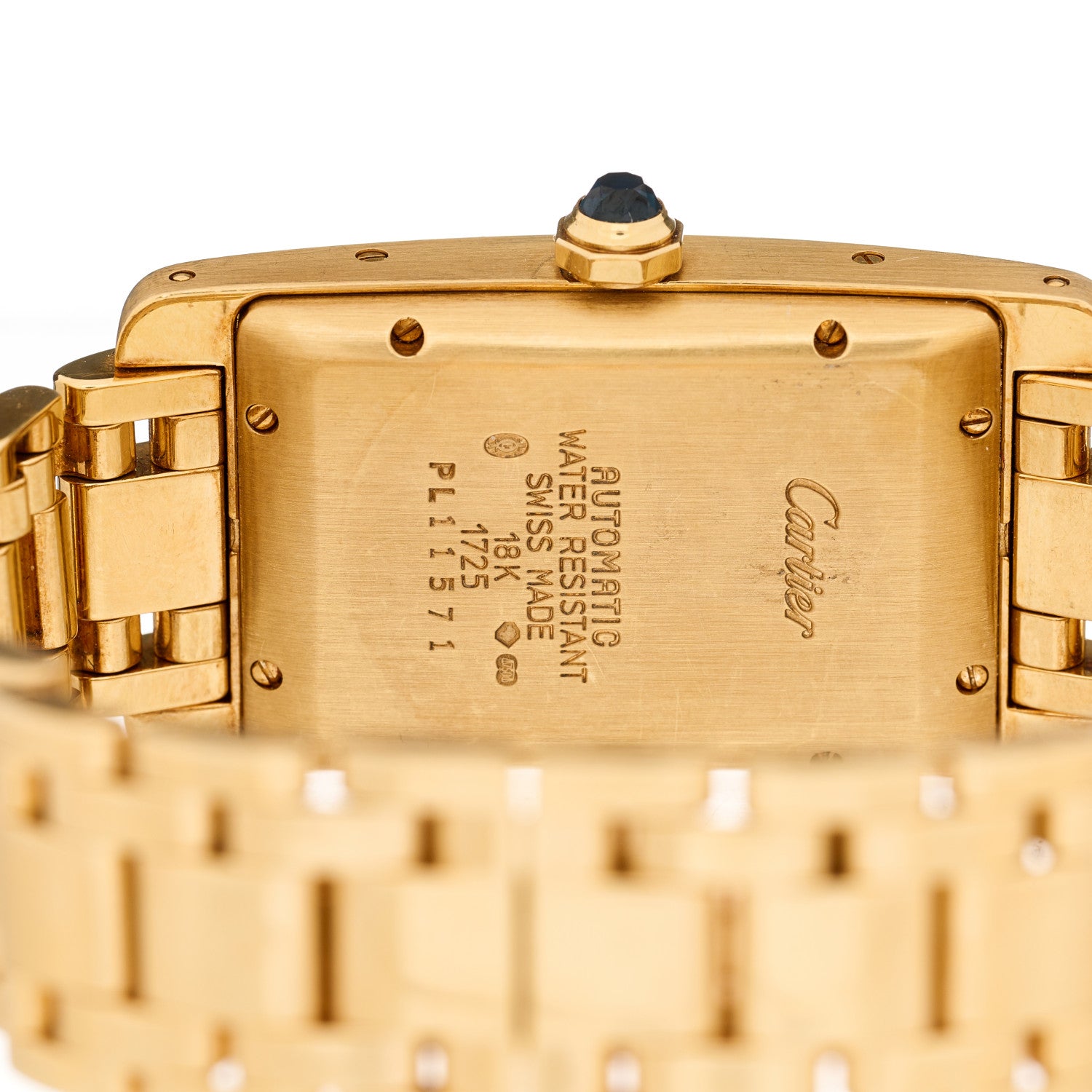 Cartier 18K Yellow Gold 22mm Tank Americaine Automatic Watch 4 of 4