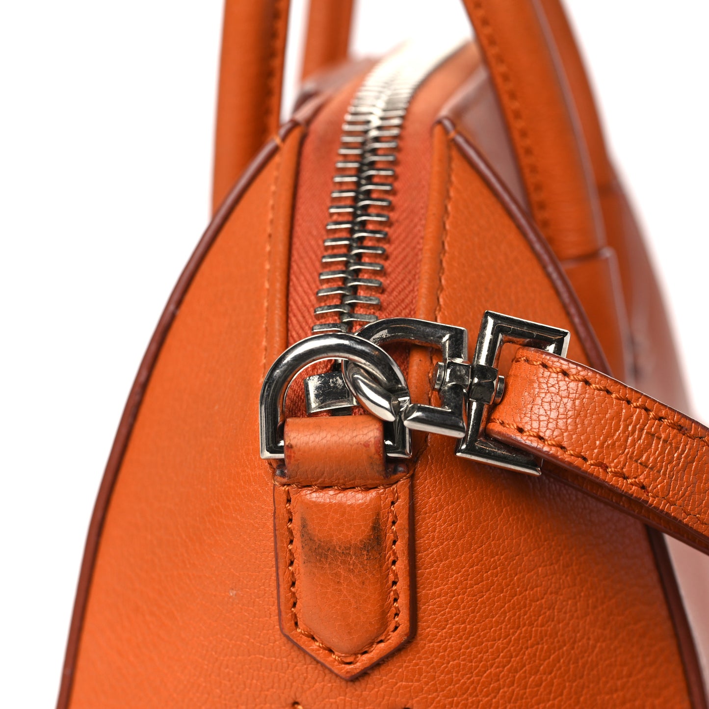 Sugar Goatskin Mini Antigona Rust