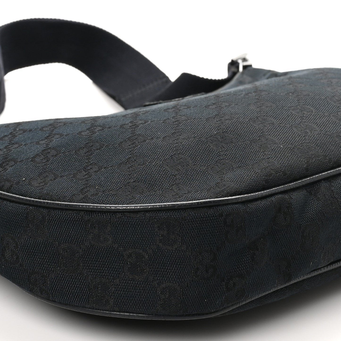 Monogram Medium Half Moon Hobo Black