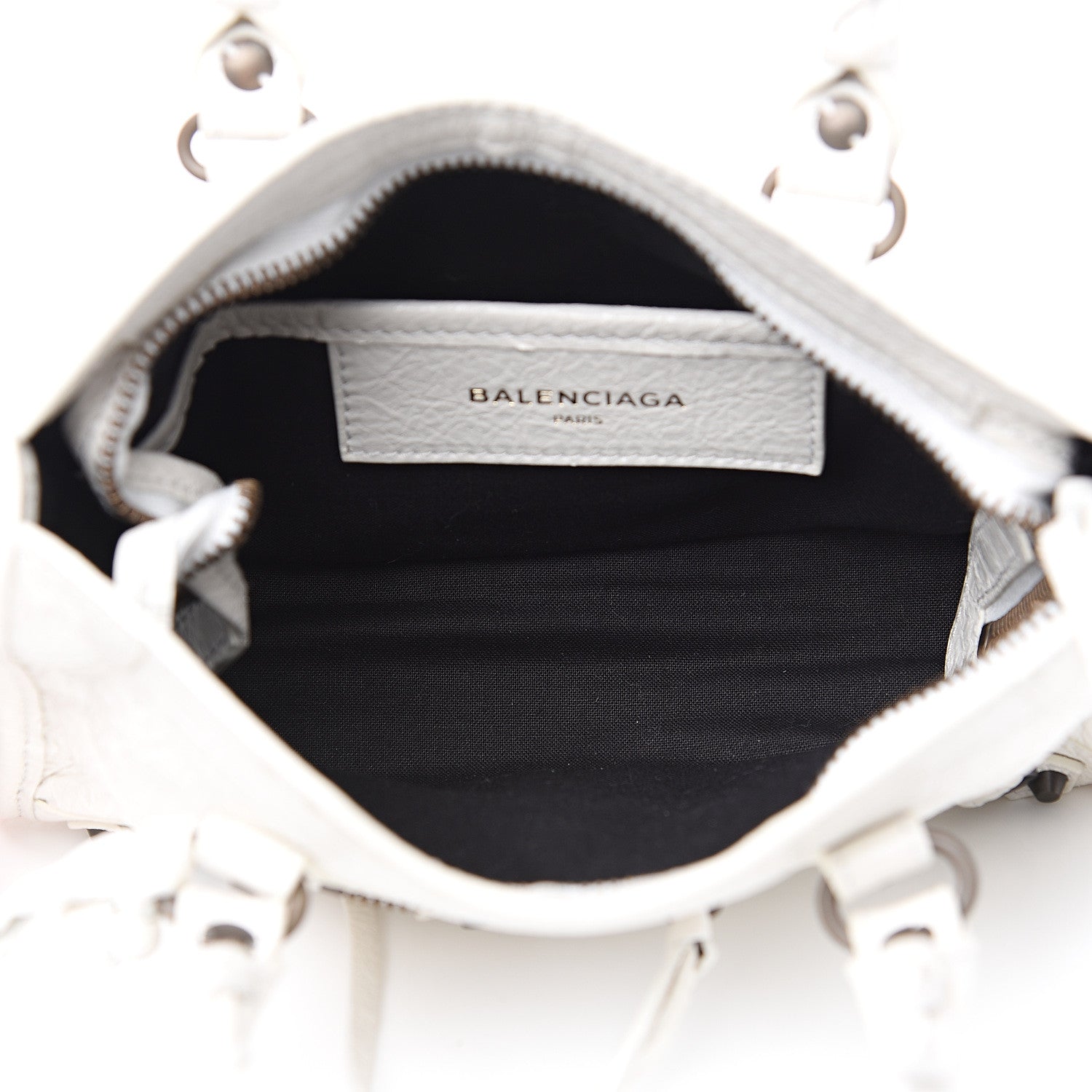 Balenciaga Agneau Classic Hardware Nano City White 4 of 9