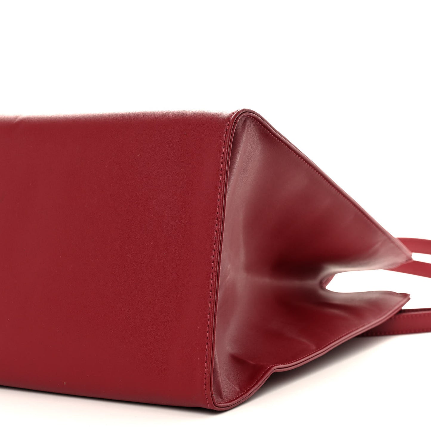 Vegan Leather Large Shopping Bag Oxblood