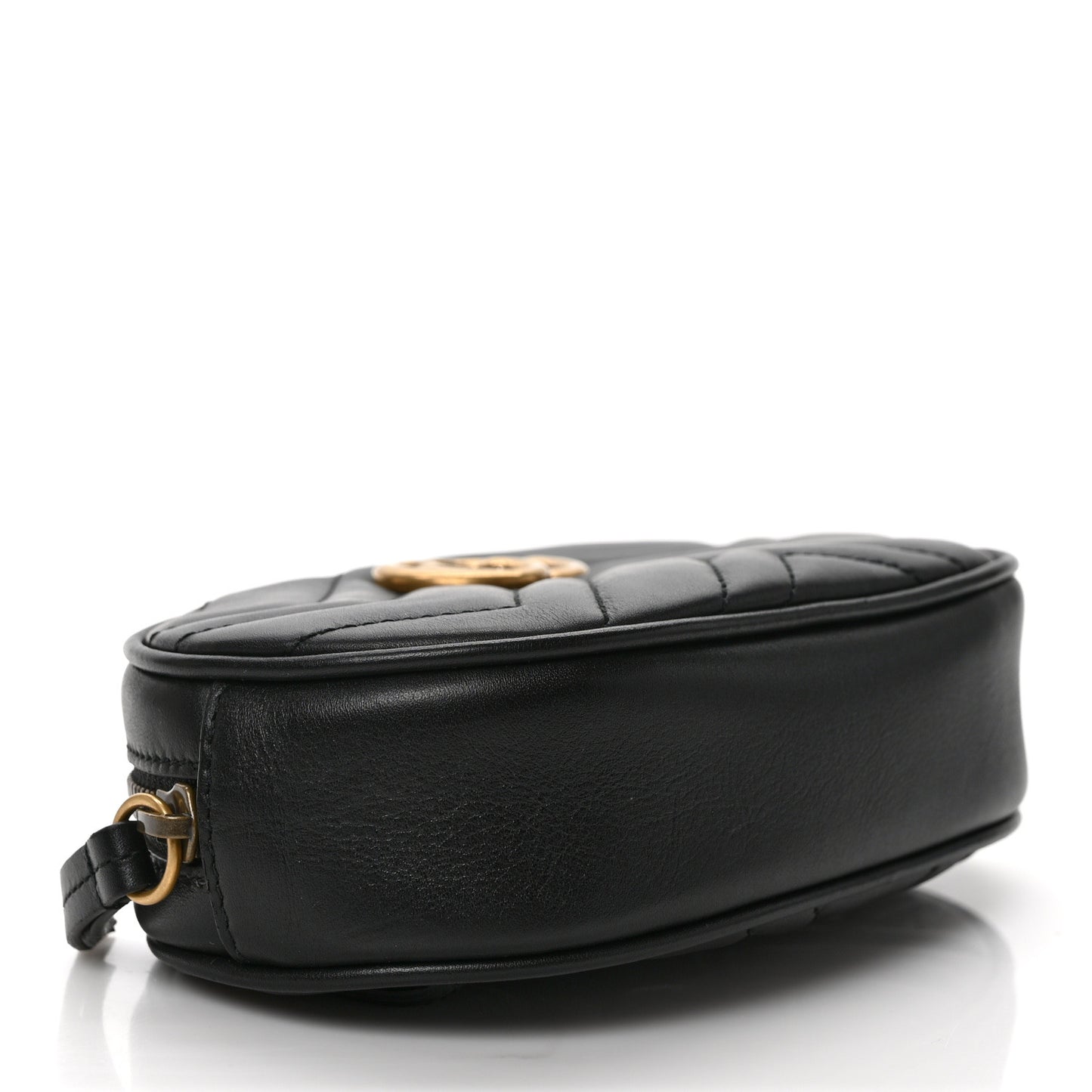 Calfskin Matelasse GG Marmont Belt Bag 85 34 Black
