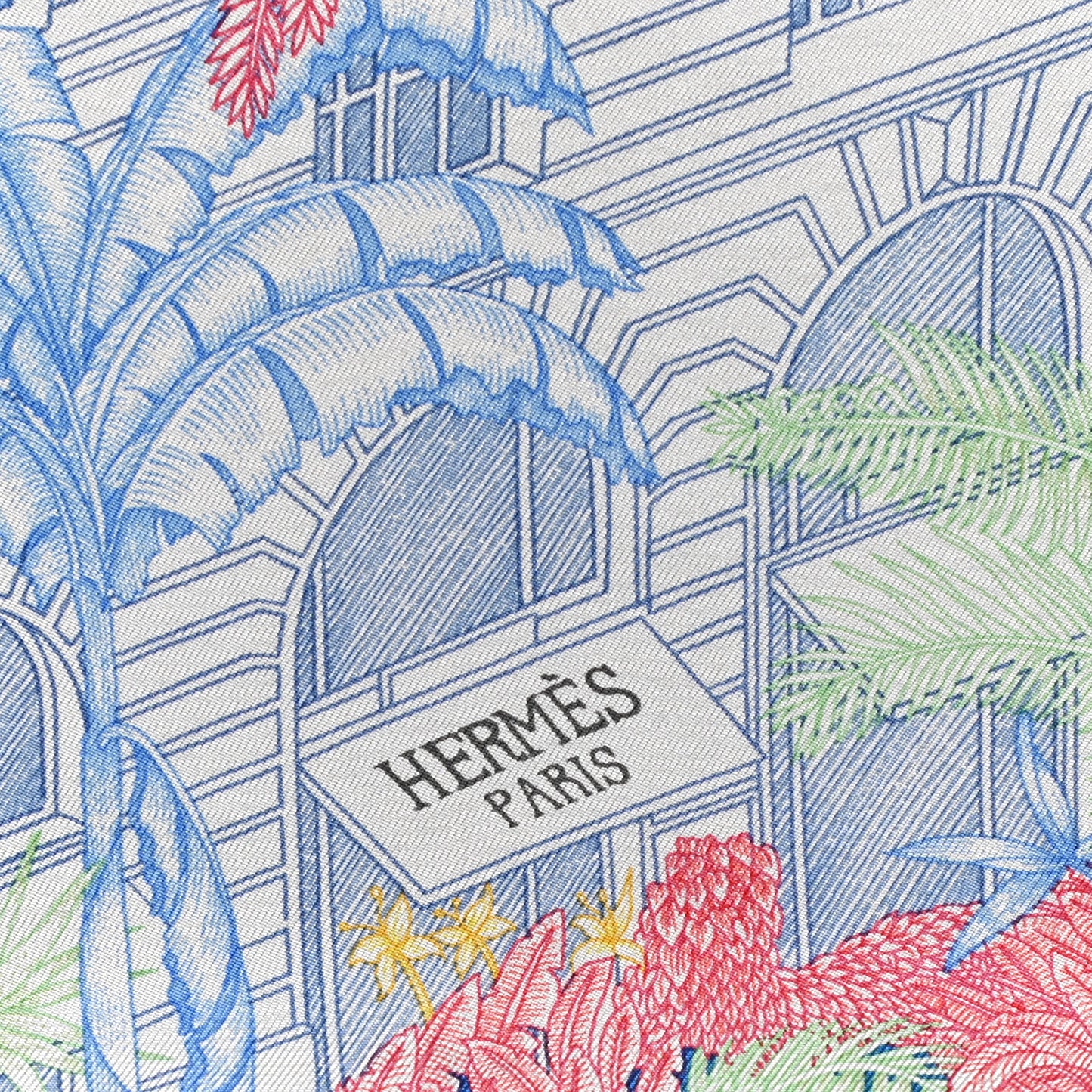 Silk Faubourg Tropical Scarf 90 Pierre Rose Multicolor