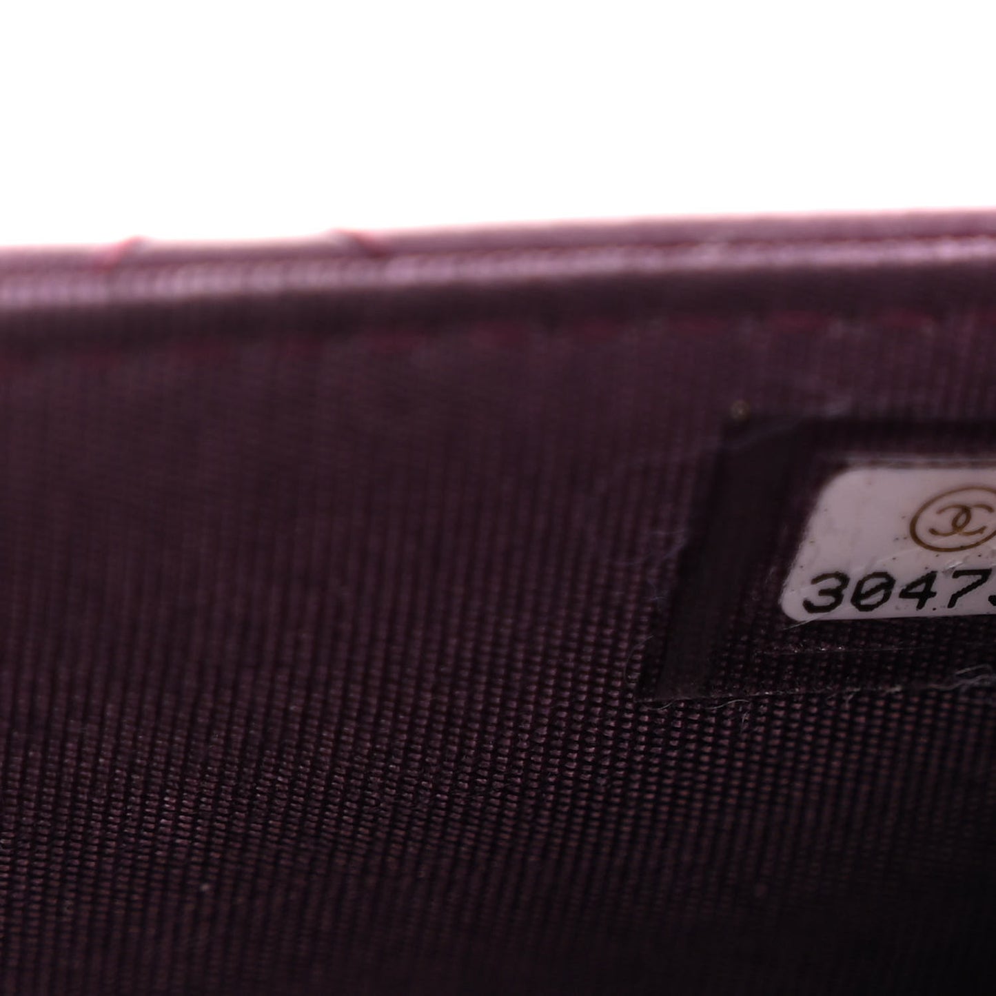 Lambskin Quilted Trendy CC Wallet On Chain WOC Purple