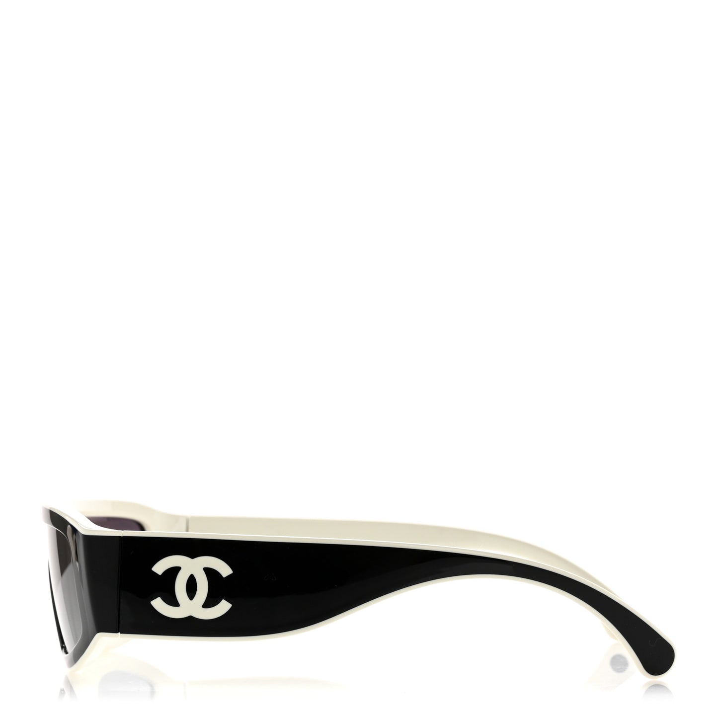 Acetate Cat Eye Sunglasses 6057 White Black