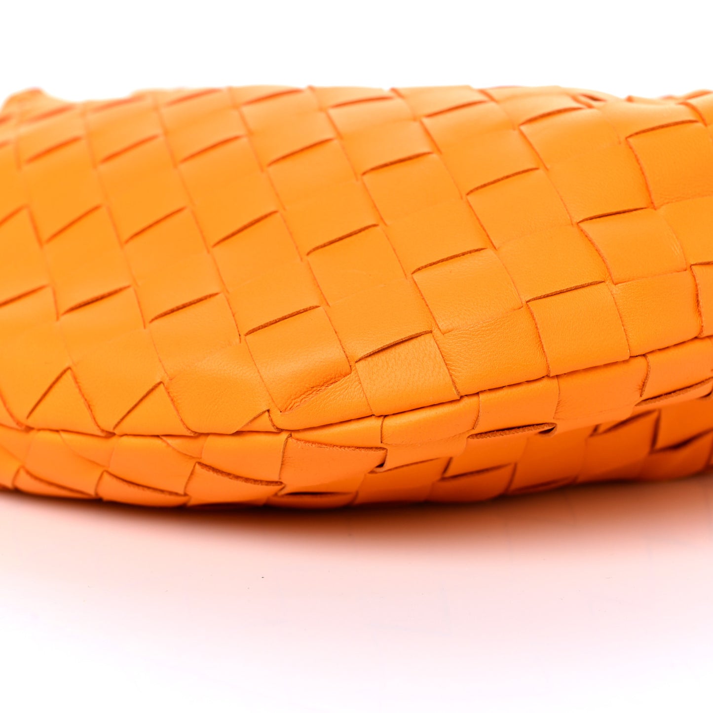 Nappa Intrecciato Mini Jodie Tangerine