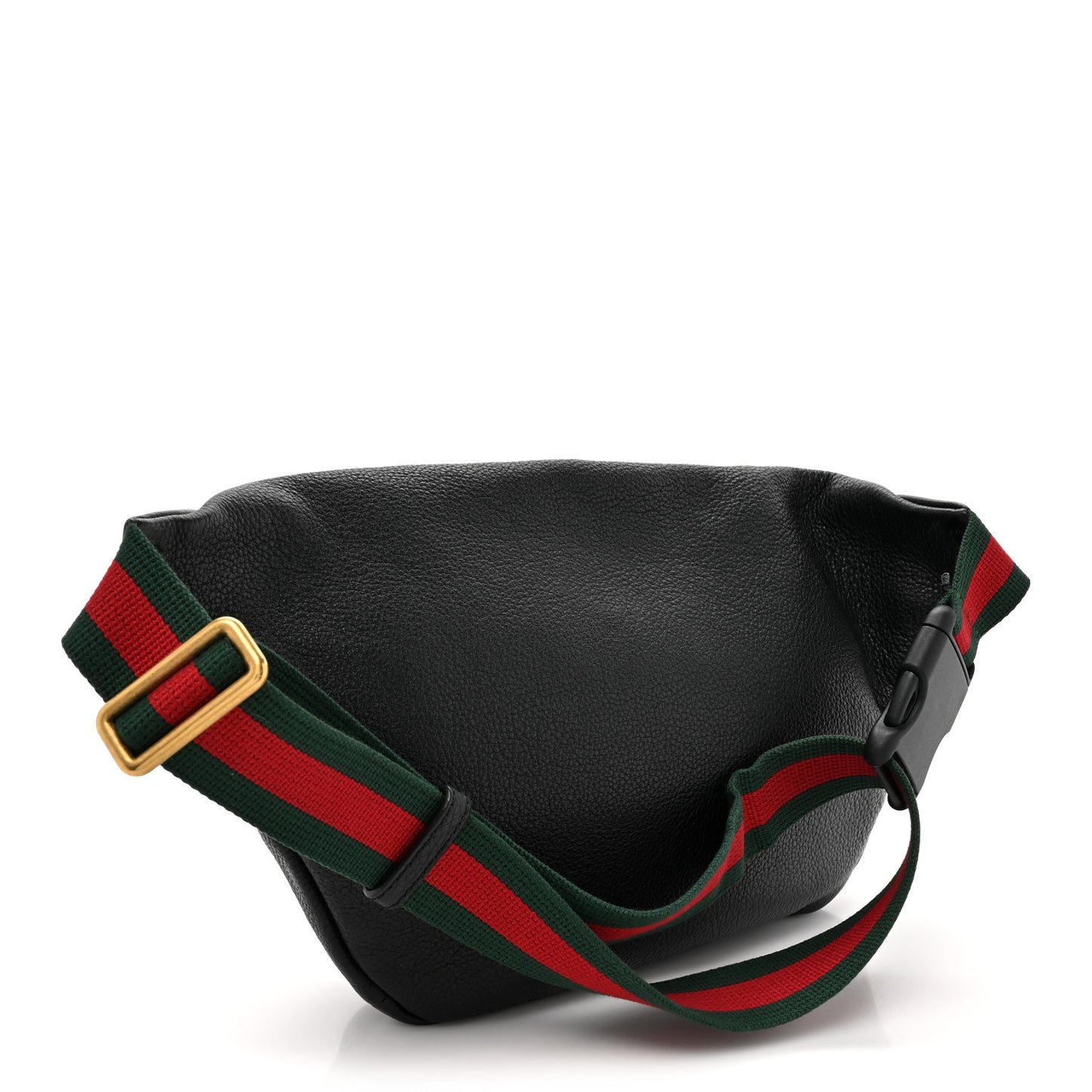 Grained Calfskin Logo Belt Bag Black