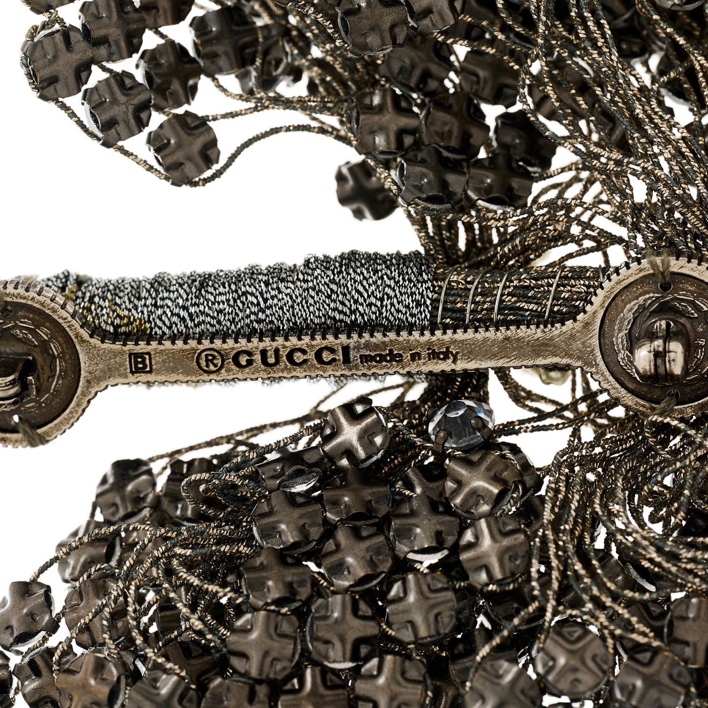 Crystal Tree Brooch Grey