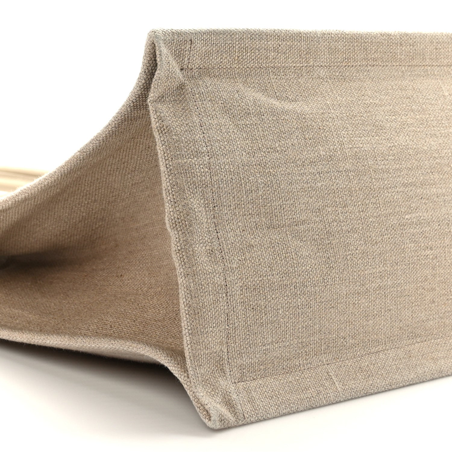 Saint Laurent Linen Calfskin Small Rive Gauche Tote Beige Sea Salt 8 of 9
