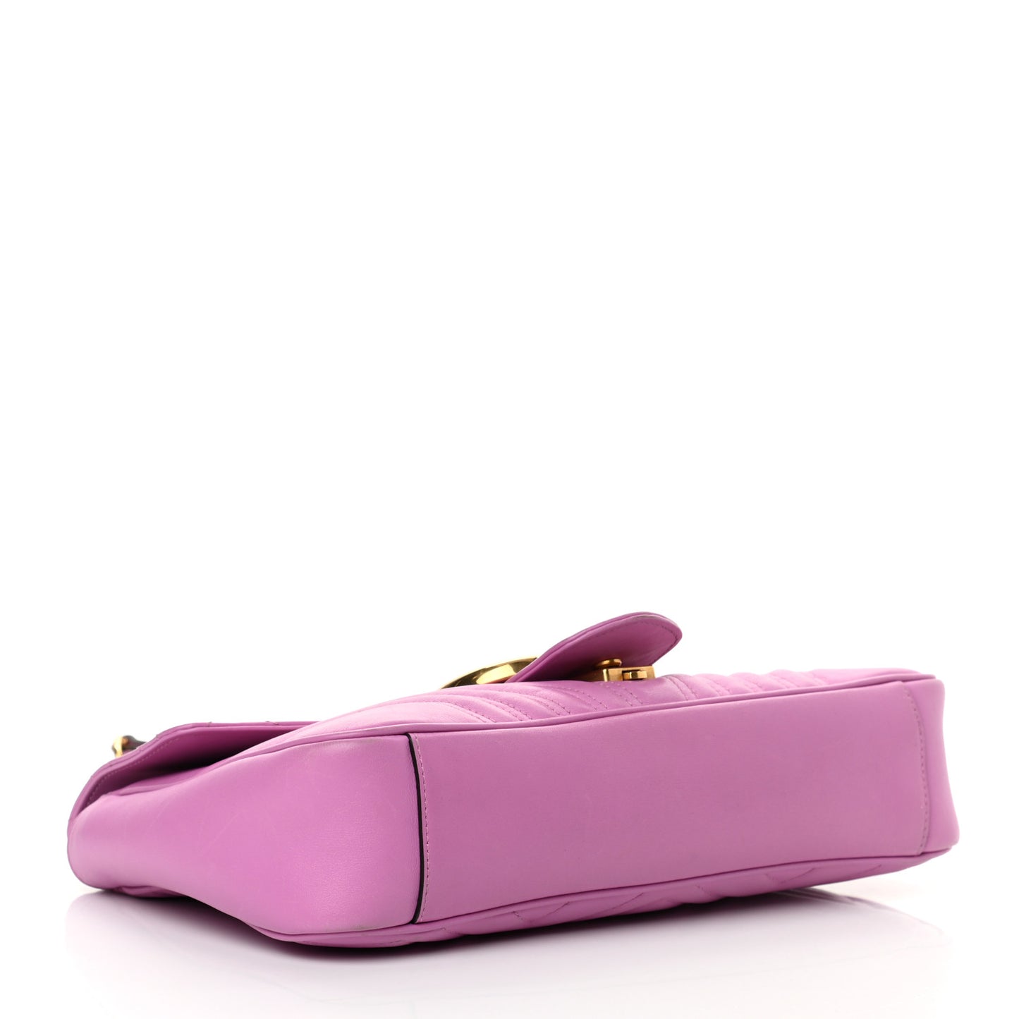 Calfskin Matelasse Medium GG Marmont Shoulder Bag Candy Mousse