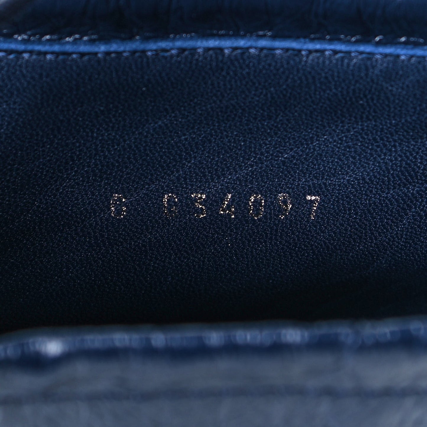 Crumpled Calfskin Quilted Cap Toe Short Boots 39.5 Blue Black