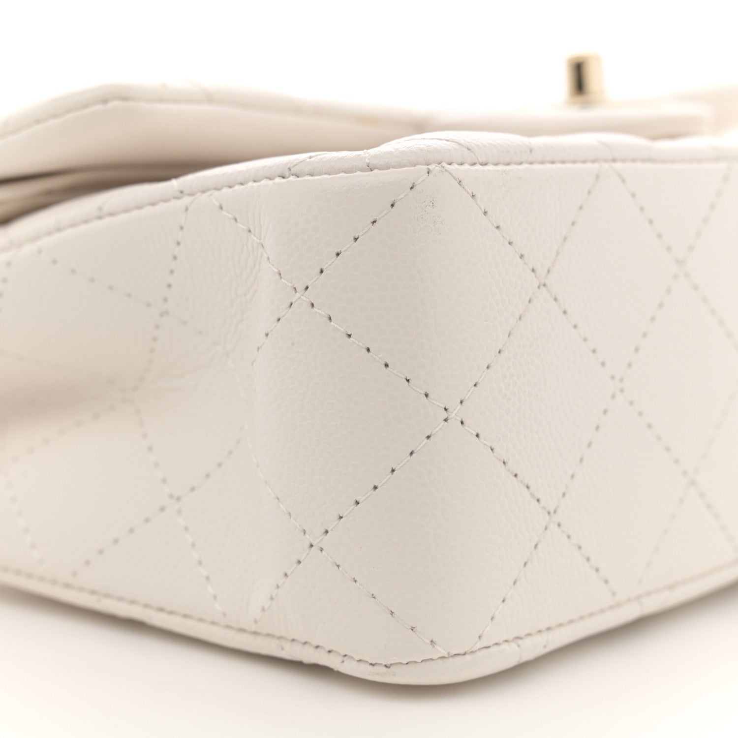 Chanel Caviar Quilted Small Double Flap White 9 of 11