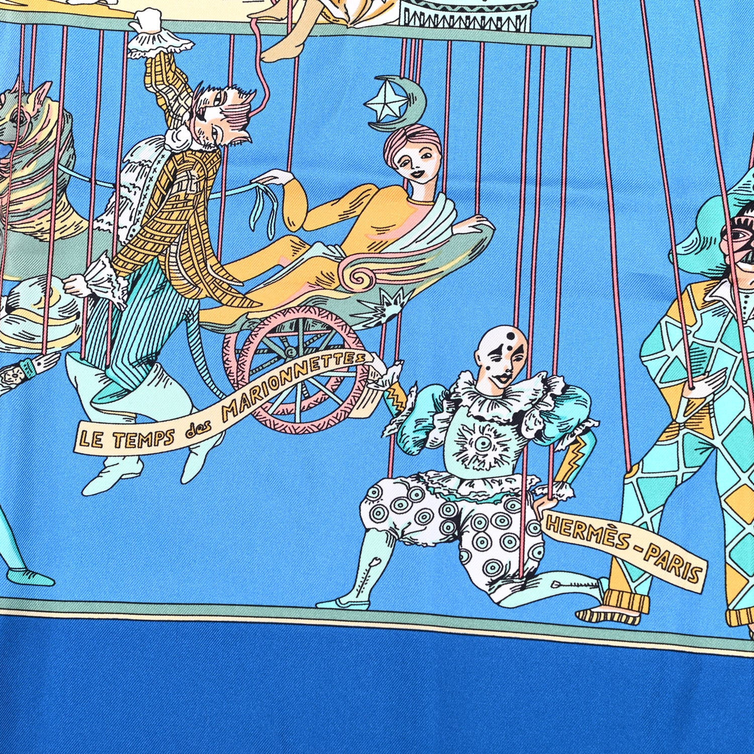 Hermes Silk Les Temps Du Marionnettes Scarf 90 2 of 3