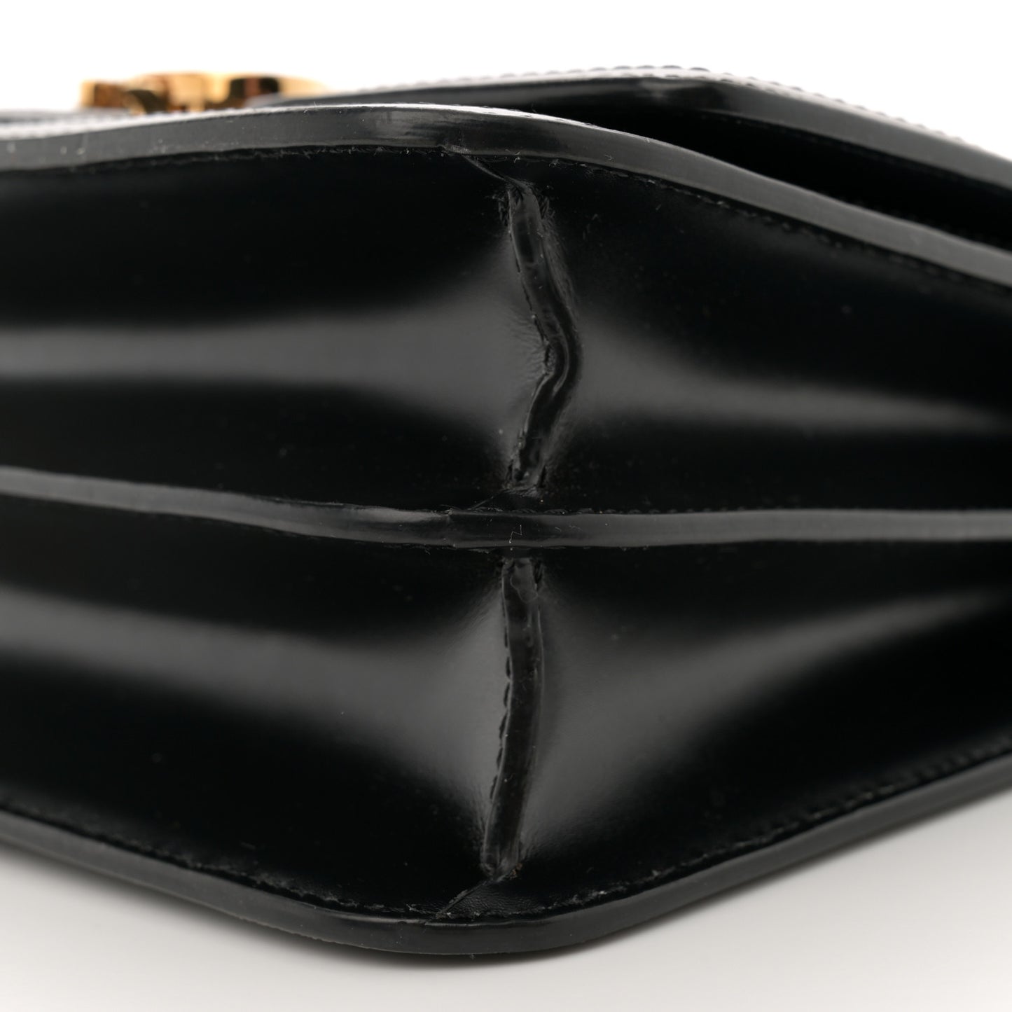 Calfskin Monogram Embossed Small TB Chain Bag Black