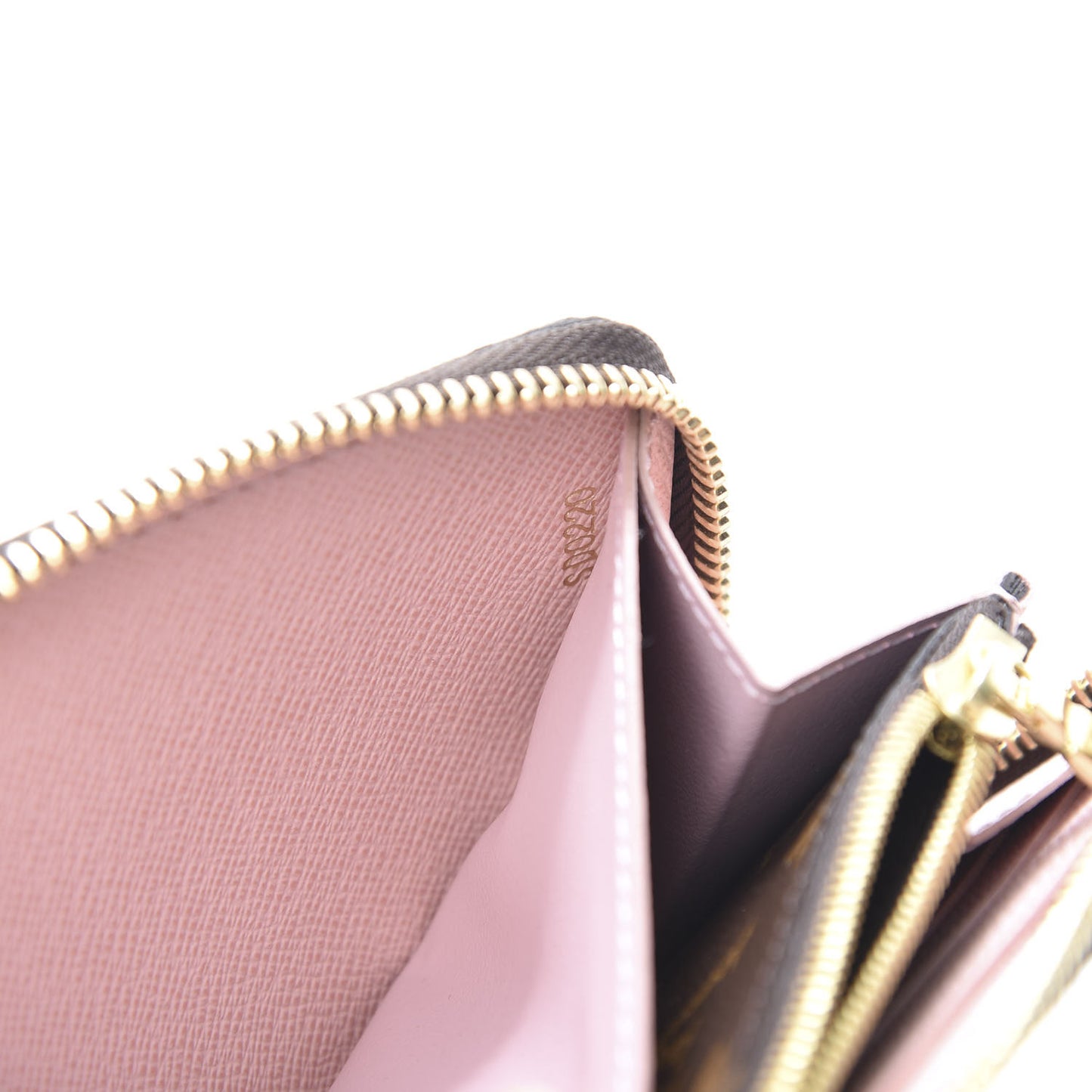 Monogram Clemence Wallet Rose Ballerine