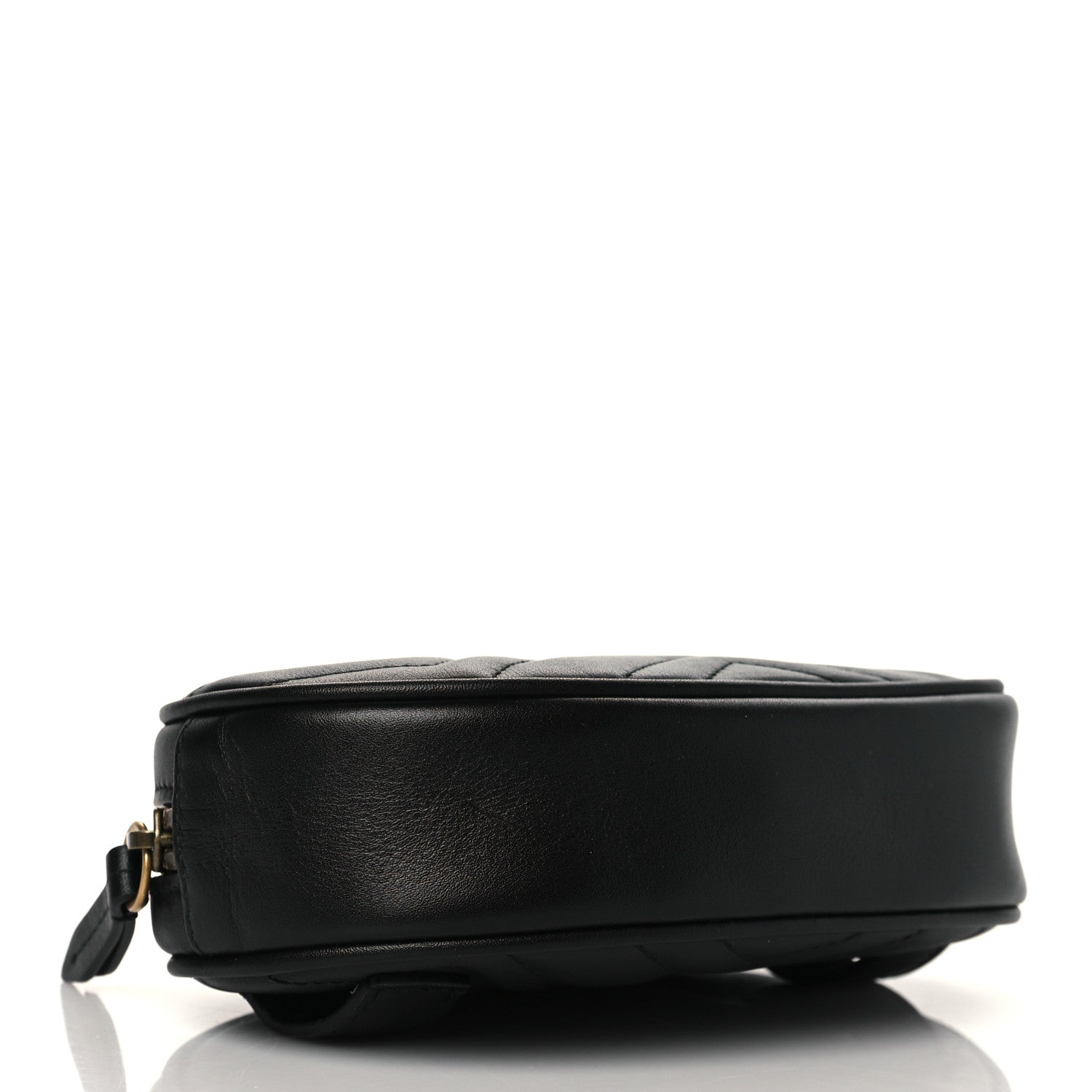 Gucci Calfskin Matelasse GG Marmont Belt Bag 85 34 Black 3 of 10