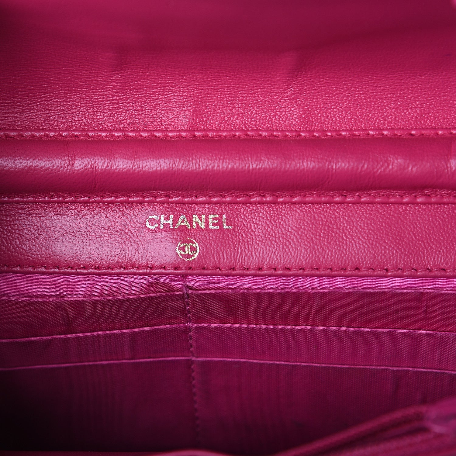 Chanel Caviar Timeless CC Wallet On Chain WOC Pink 5 of 9