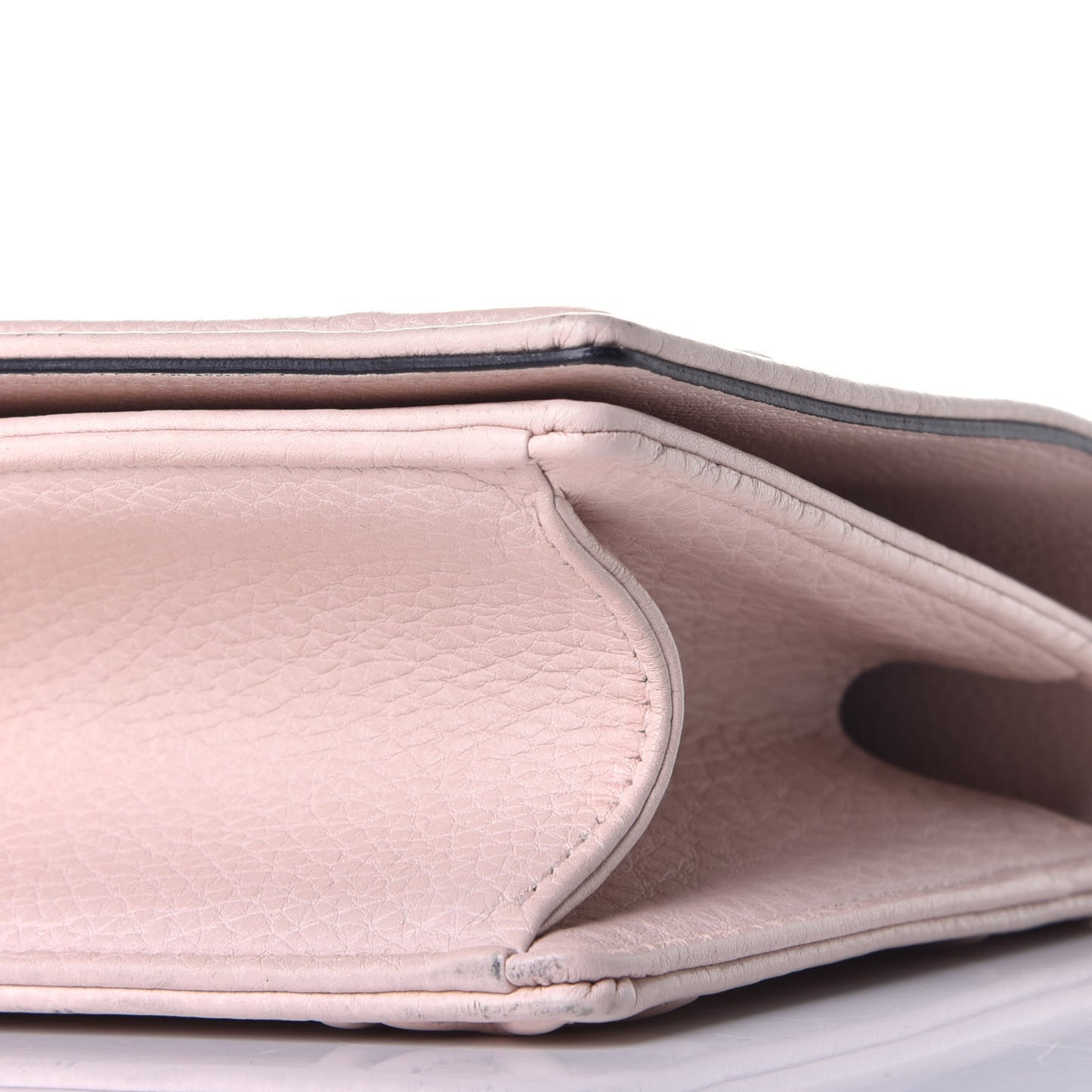 Grained Calfskin Cannage Medium Diorama Flap Bag Rose Poudre