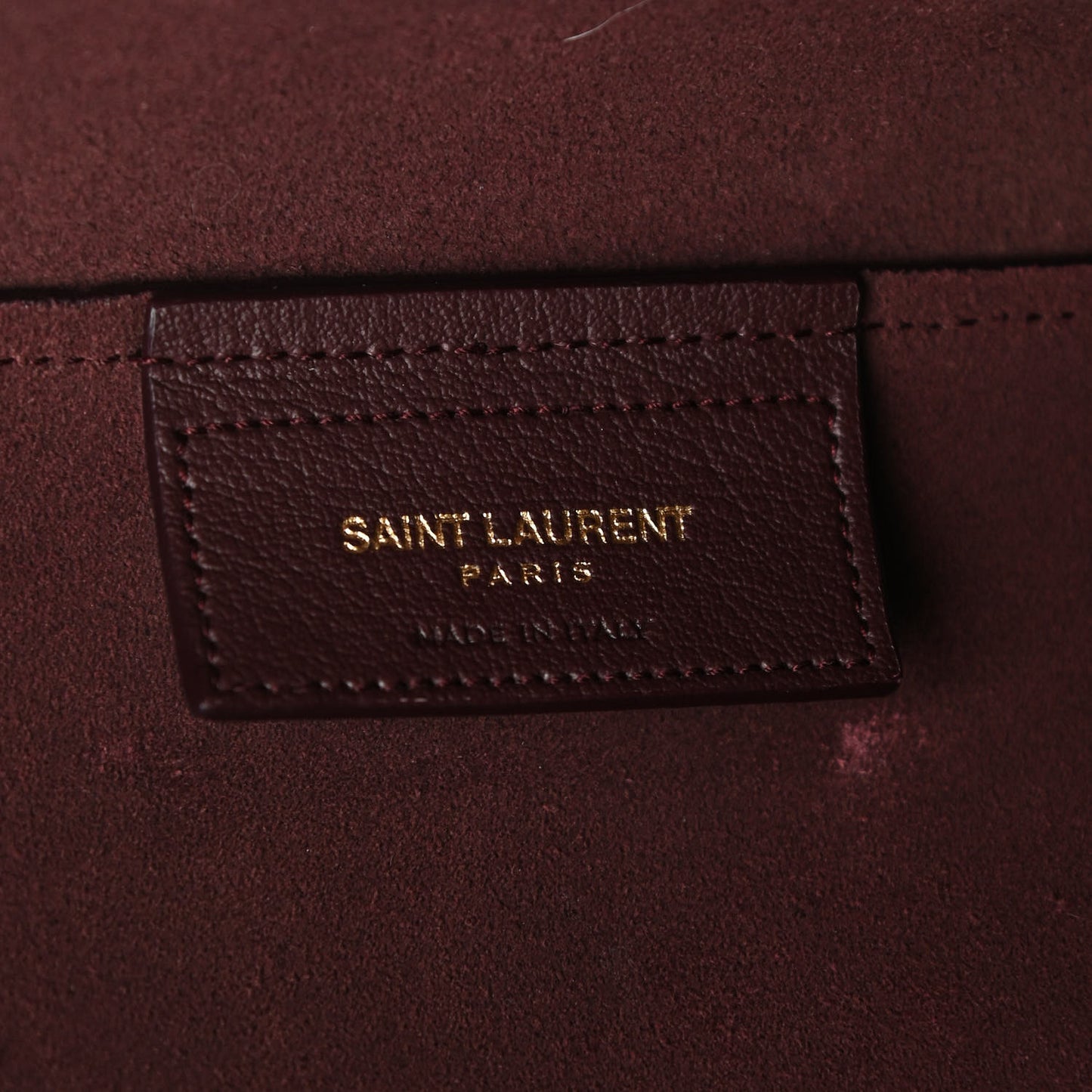 Calfskin Large Shopping Tote Old Bordeaux