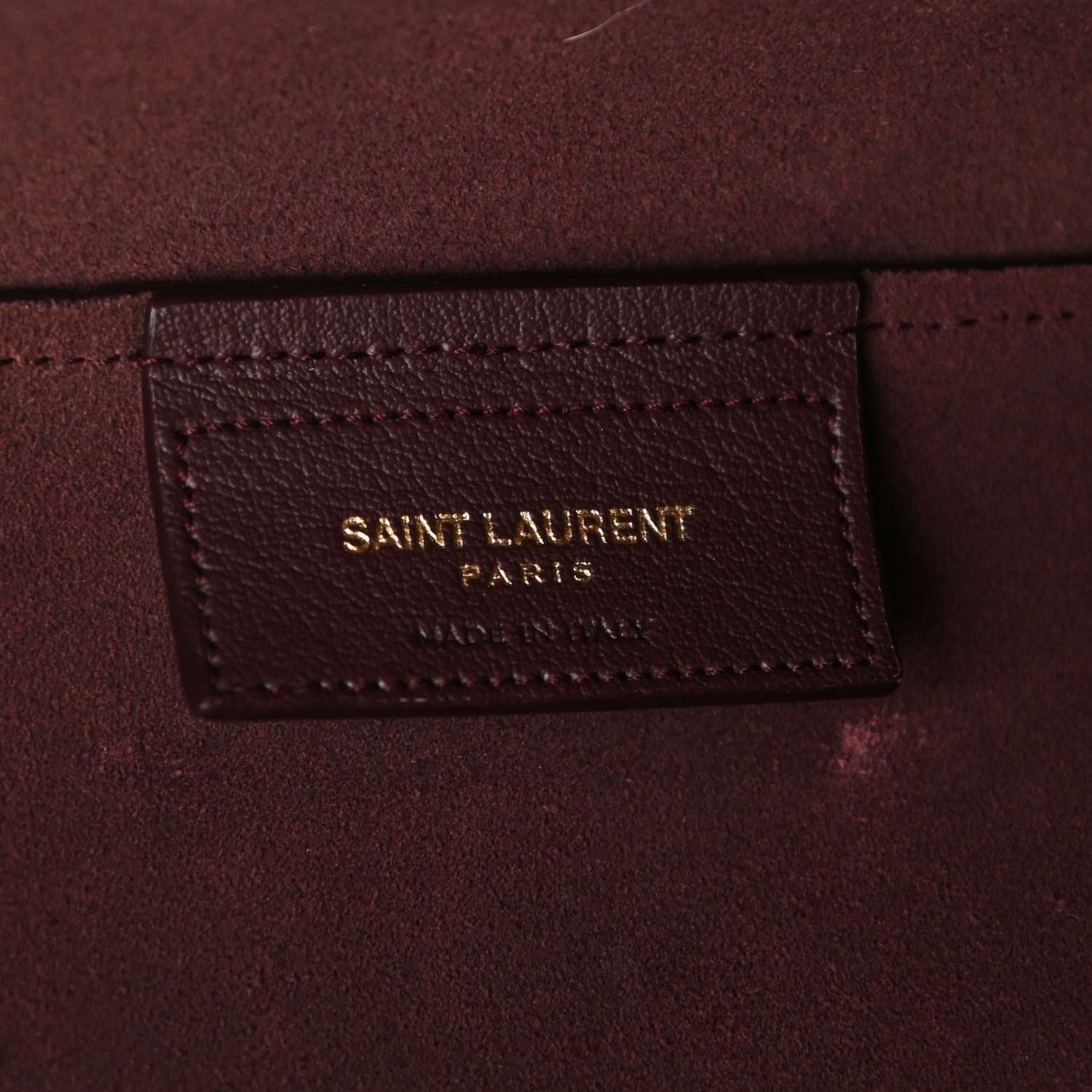 Saint Laurent Calfskin Large Shopping Tote Old Bordeaux 6 of 9