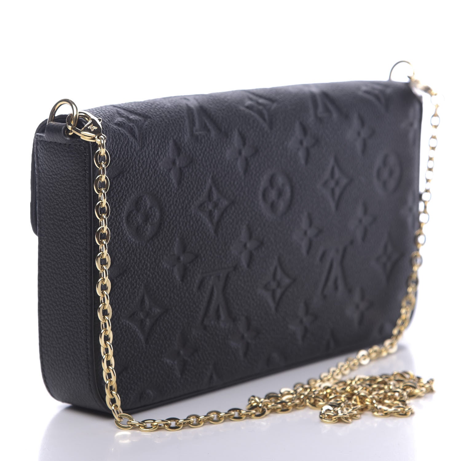 Louis Vuitton Empreinte Pochette Felicie Chain Wallet Black 4 of 10