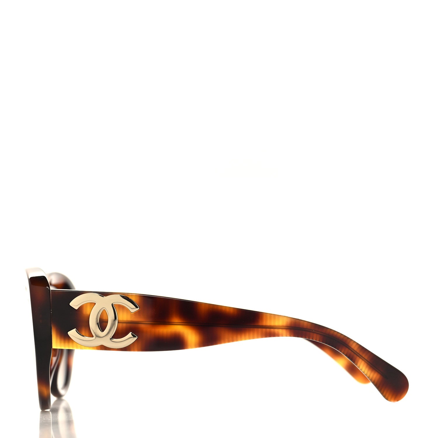 Chanel Acetate Polarized Butterfly Large CC Sunglasses 5492-A Tortoise 3 of 7