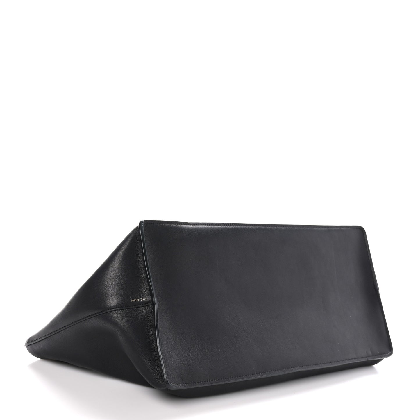 Polished Saddle Calfskin Idaho Top Handle Black