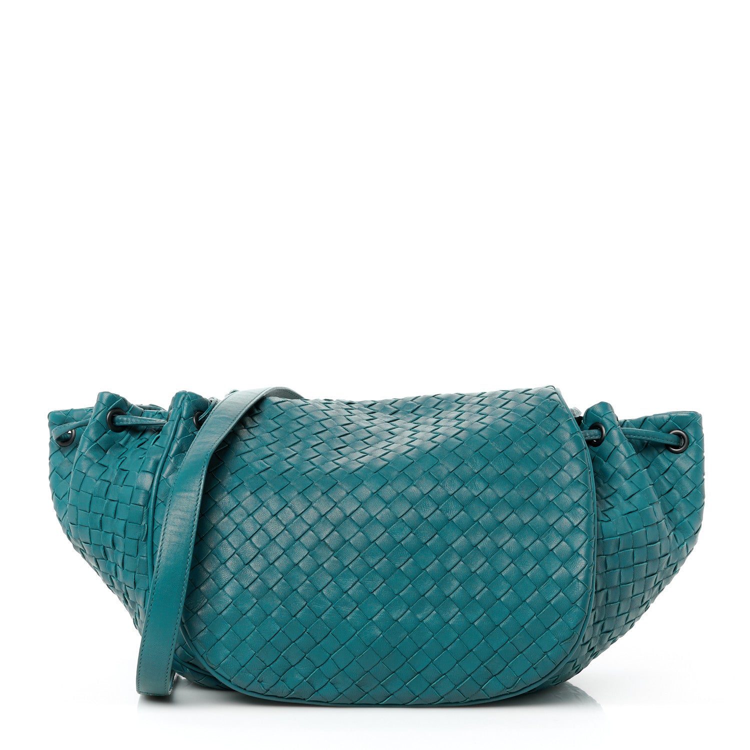 Bottega Veneta Nappa Intrecciato Messenger Bag Mallard 1 of 13