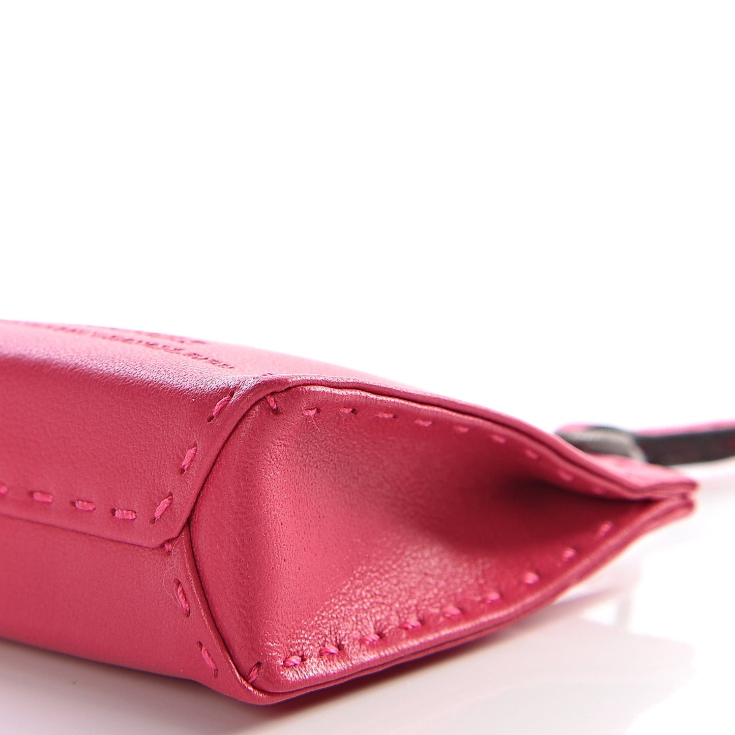 Milo Lambskin Swift Shopping Bag Charm Rose Mexico