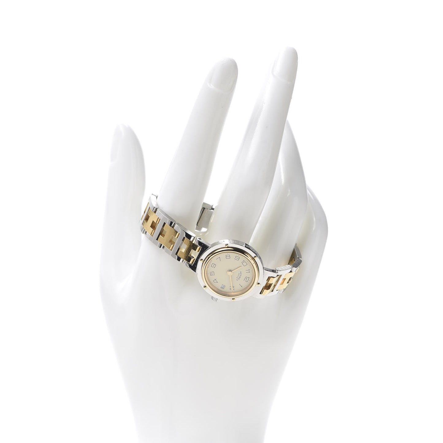 Stainless Steel 24mm Clipper Quartz Watch Gold