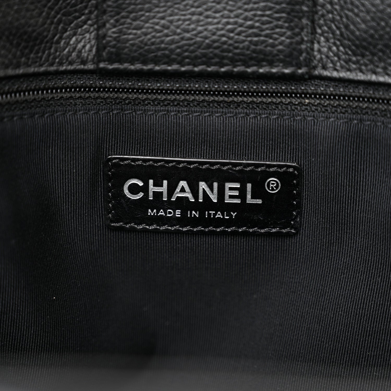 Chanel Calfskin Cerf Executive Shopper Tote Burgundy Black 6 of 15