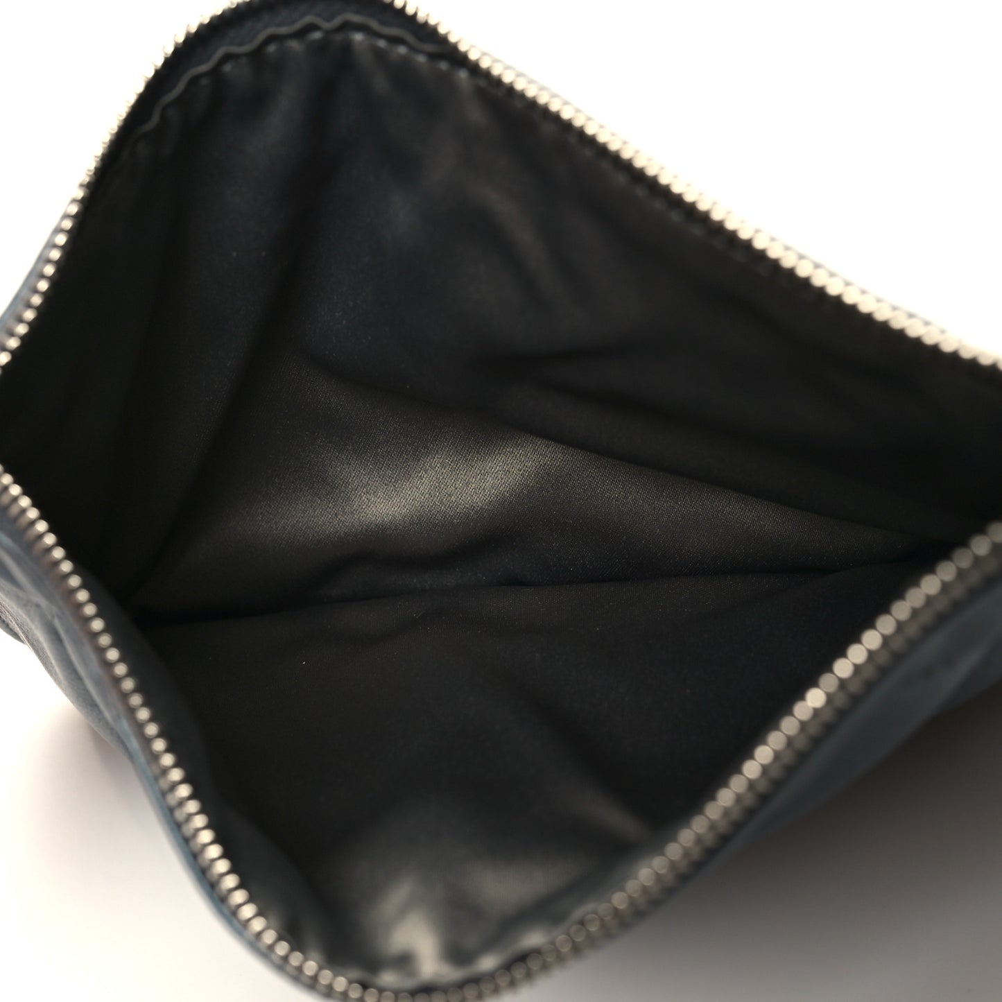 Metallic Lambskin Quilted Large Week End on Mars Tote Dark Grey