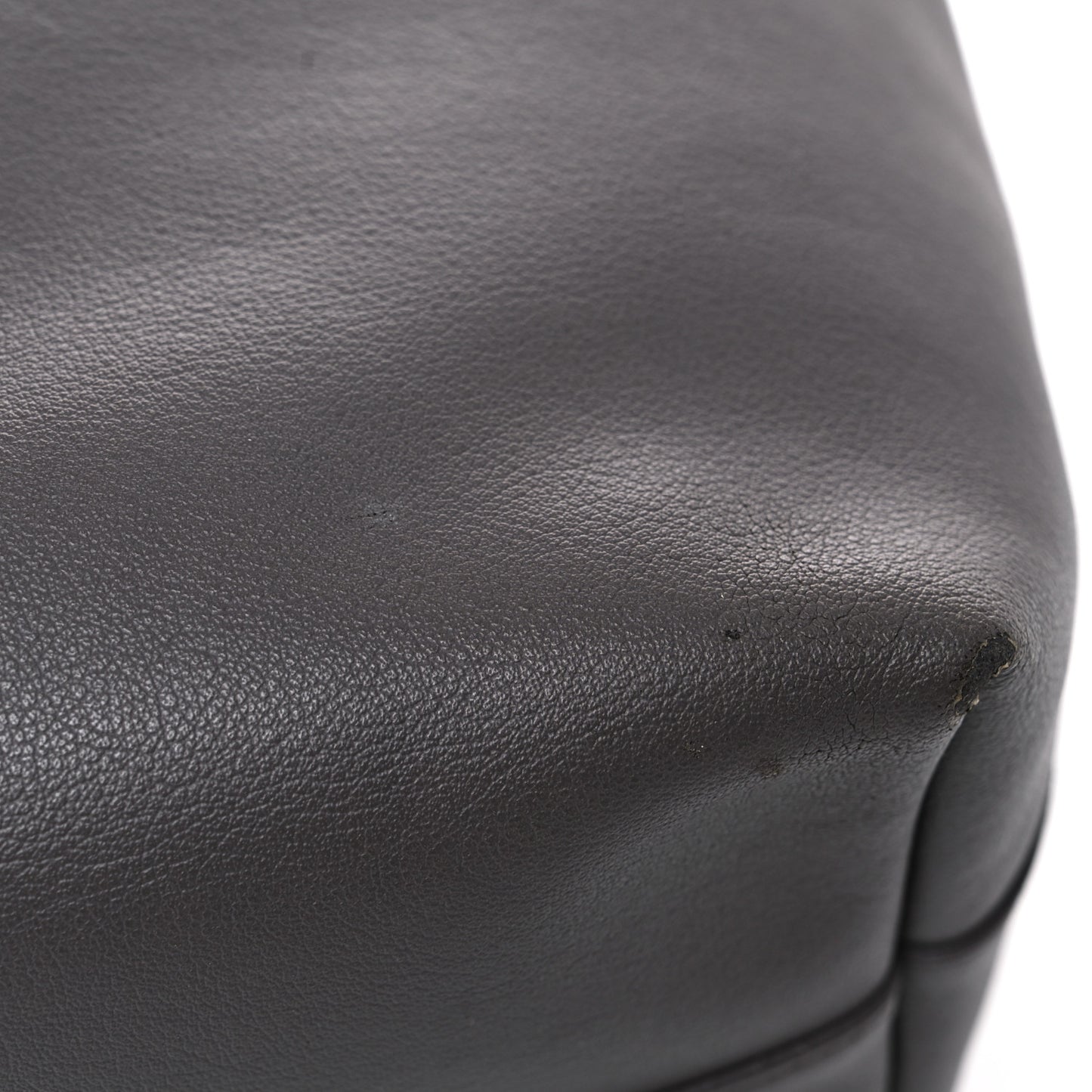 Calfskin Large Shopping Tote Dark Grey