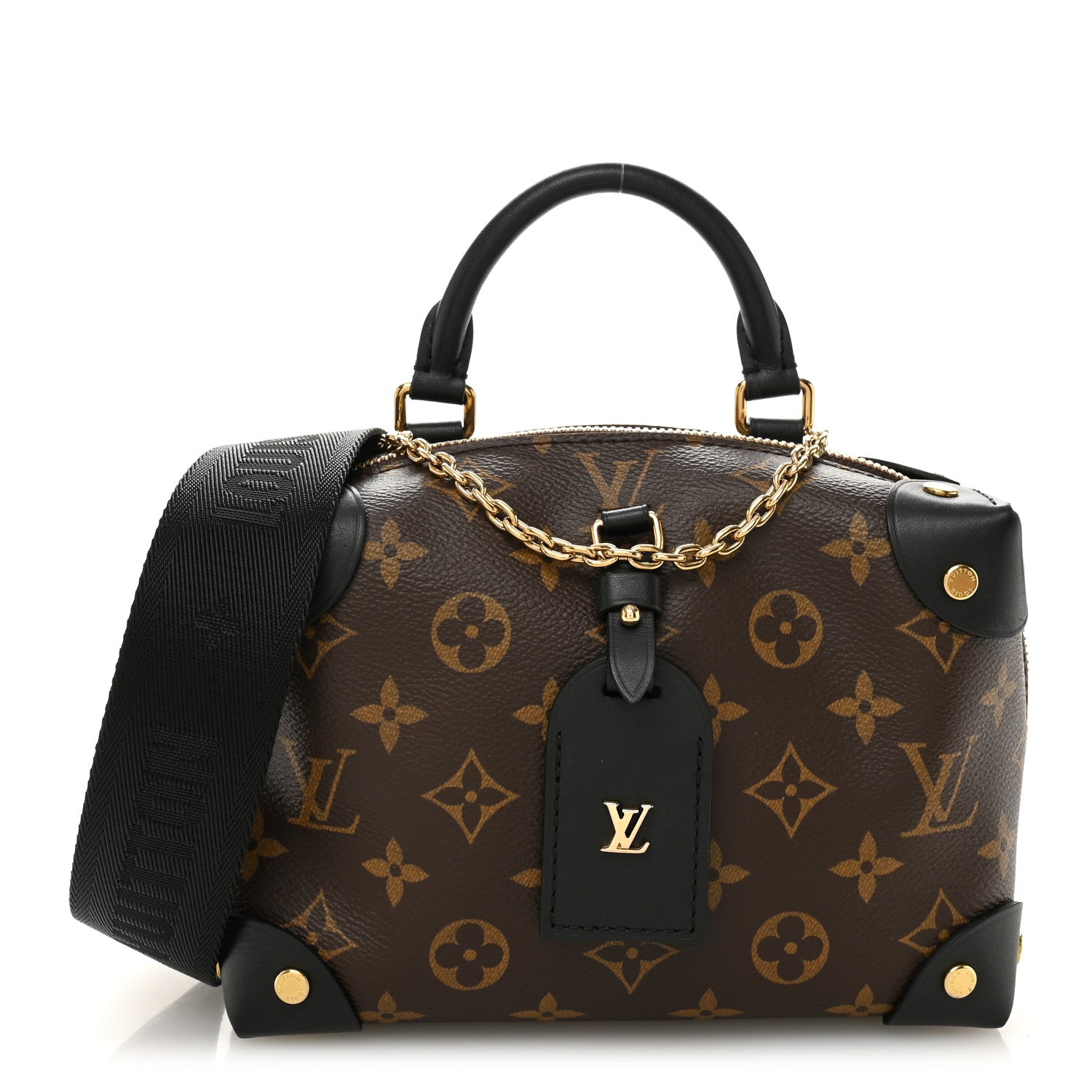 ご*！様 ブラックフライデースペシャルLouis Vuitton PM 首輪　未 Louis Vuitton Monogram Petite Malle Souple Black 1801342