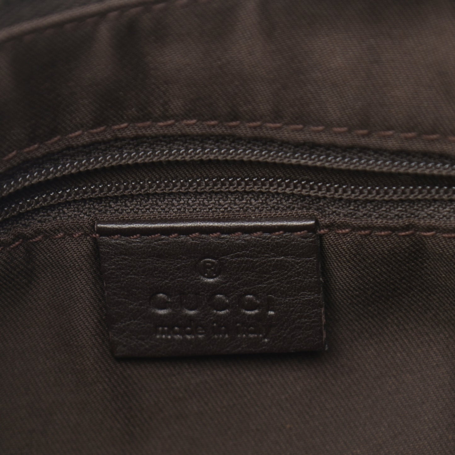 Monogram Medium D Gold Ring Hobo Dark Brown