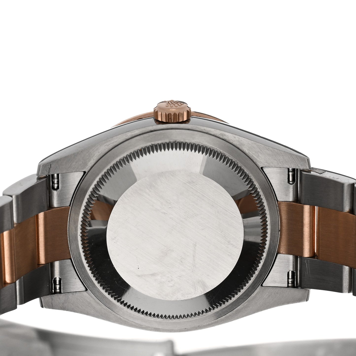 Stainless Steel 18K Everose Gold Diamond Bezel 36mm Oyster Perpetual Wimbledon Datejust Watch Slate 126281RBR
