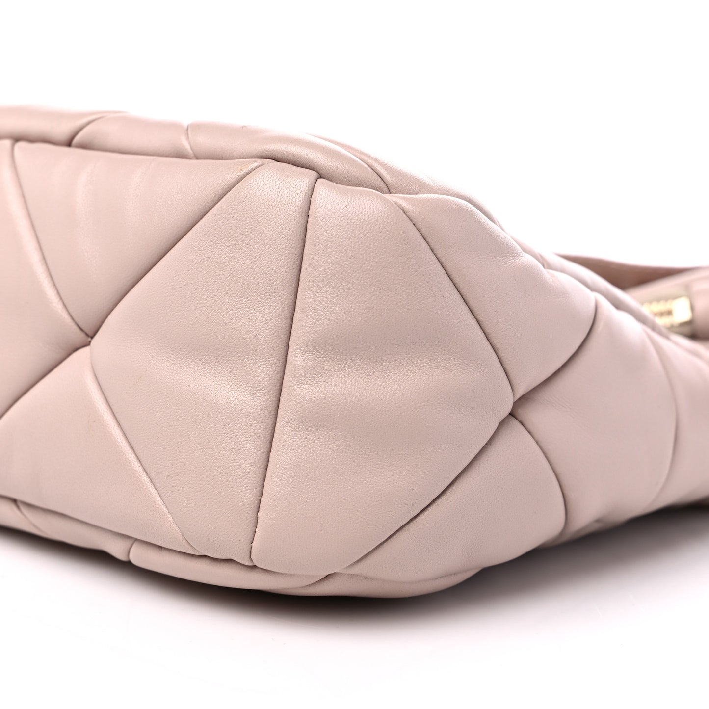 Nappa Re-Nylon Triangle Quilted Patchwork System Shoulder Bag Ninfea