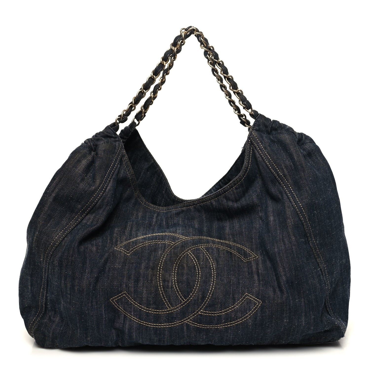 Chanel Denim XL Coco Cabas Tote Blue 1 of 16