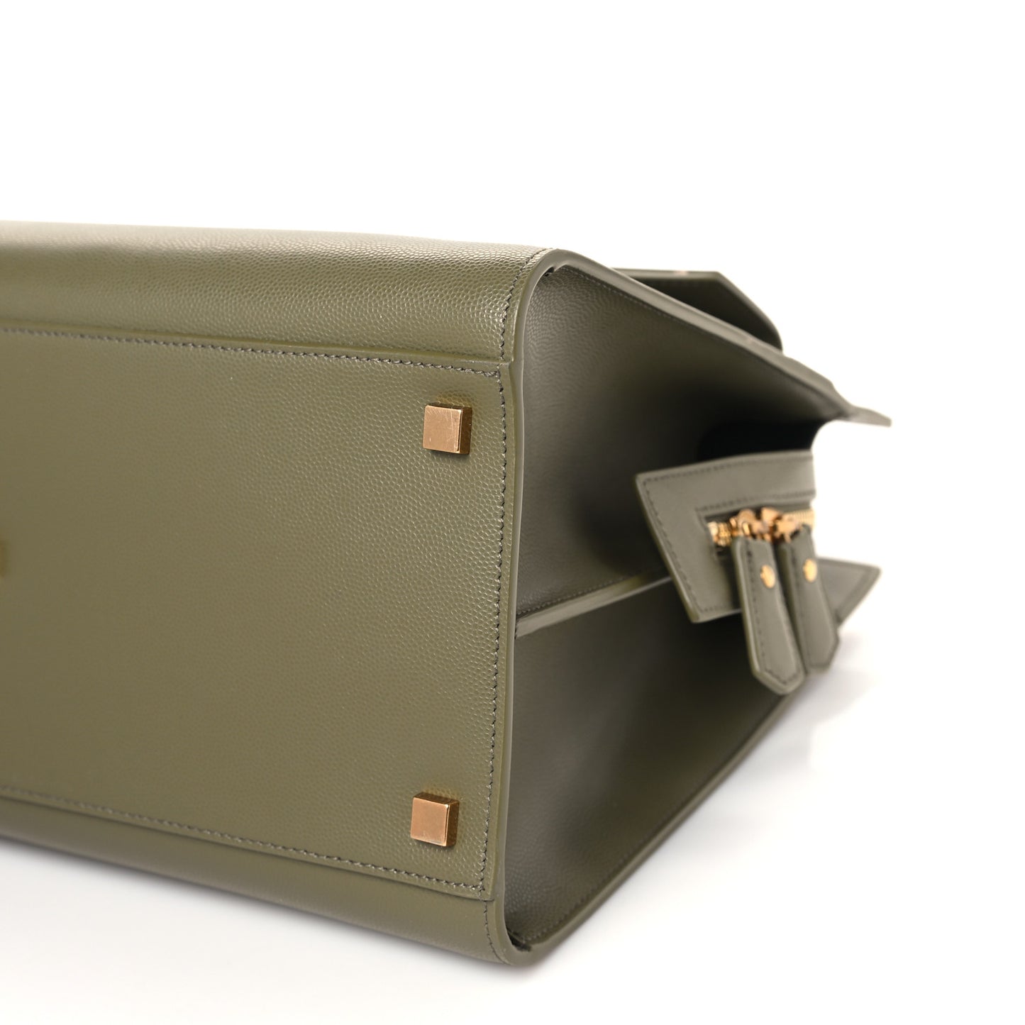 Grain De Poudre Medium Uptown Tote Vert Kaki