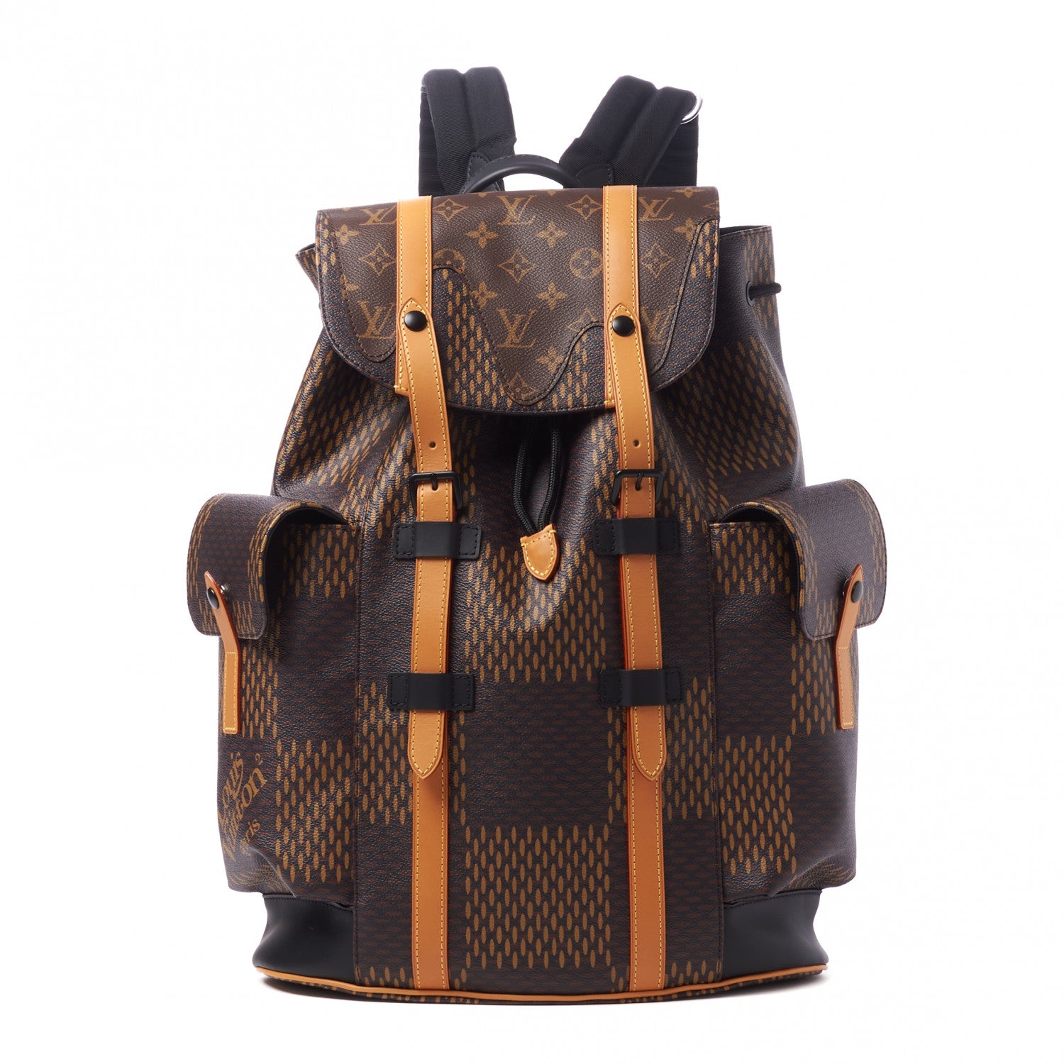 giant louis vuitton backpack Louis Vuitton X NIGO Giant Damier Ebene Monogram Christopher PM Backpack 835300 – FASHIONPHILE