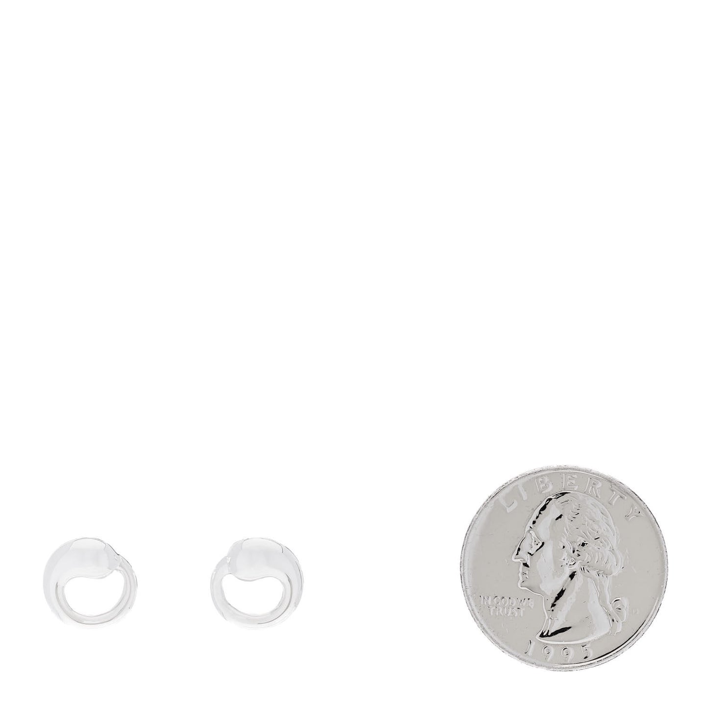 Sterling Silver 11mm Elsa Peretti Eternal Circle Earrings