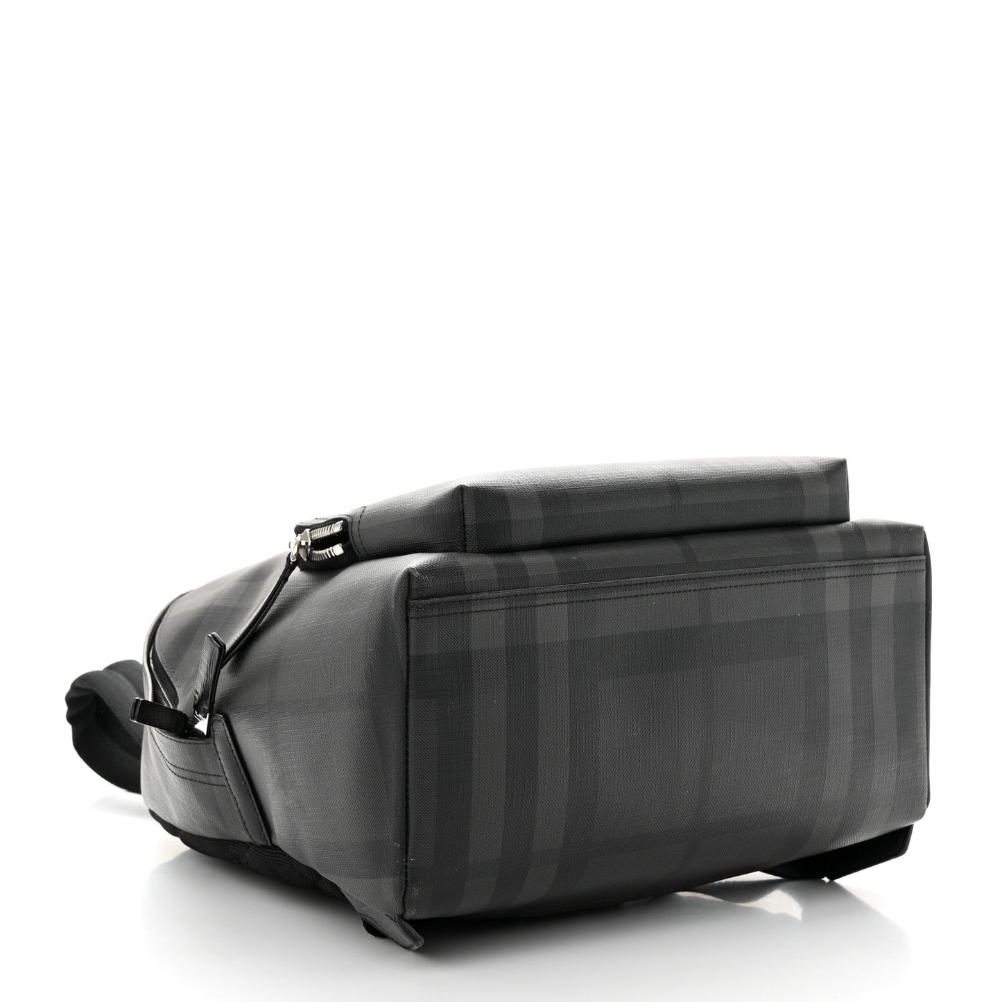 PVC Check Abbeydale Simple Backpack Black Grey