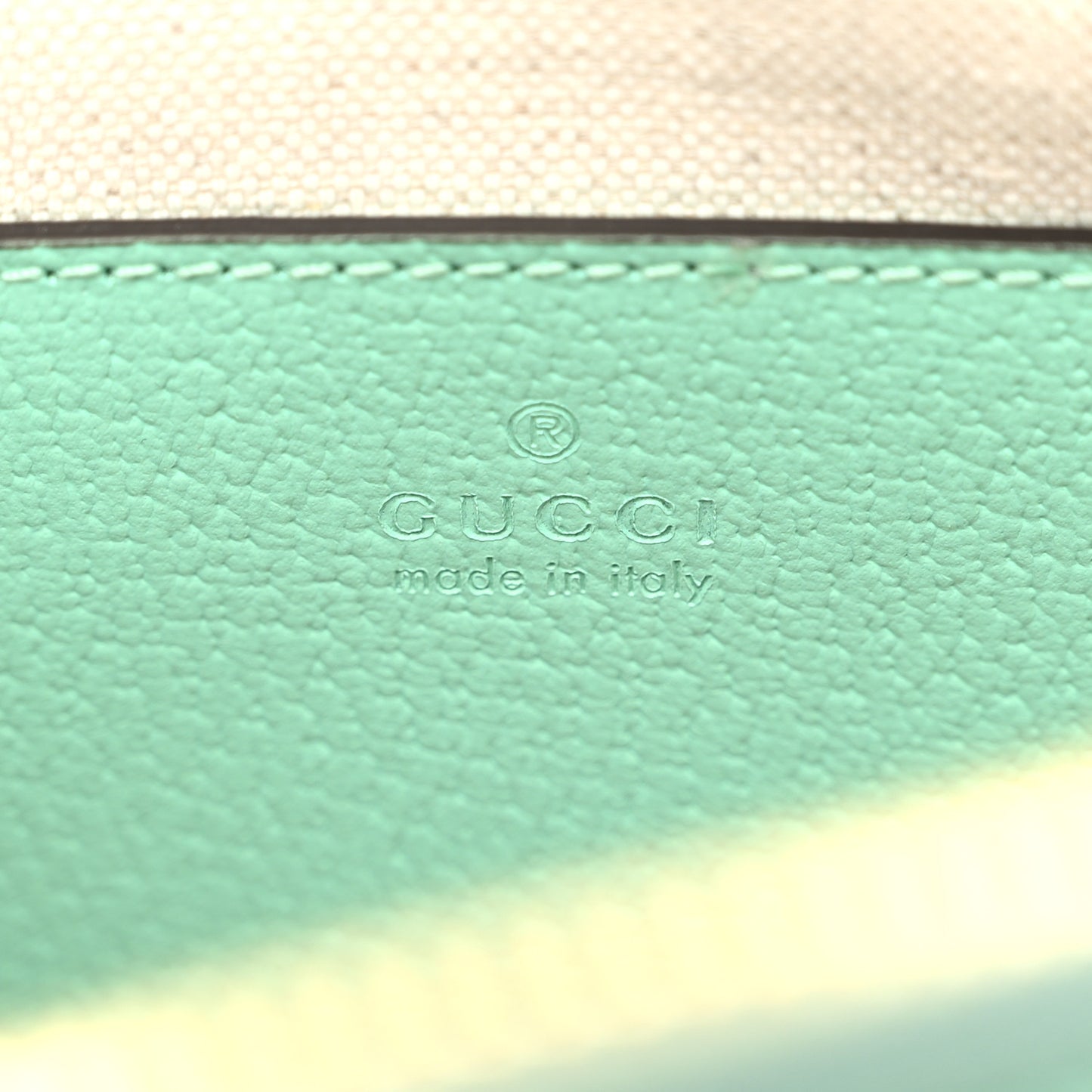 Monogram Jumbo GG Textured Dollar Calfskin Small Ophidia Dome Shoulder Bag Beige Pepperlight Mint