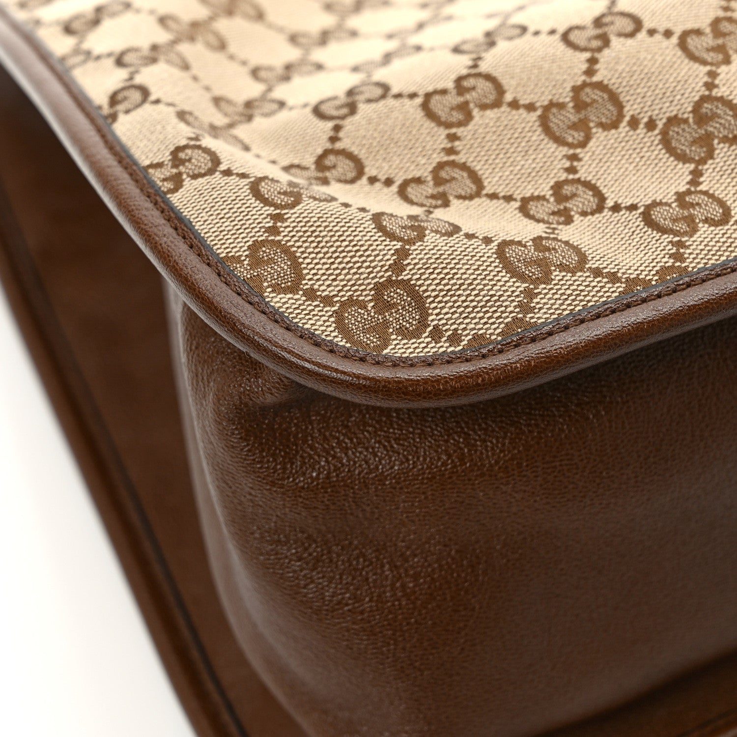 Gucci Monogram Horsebit 1955 Tote Bag Beige Brown Sugar 10 of 11