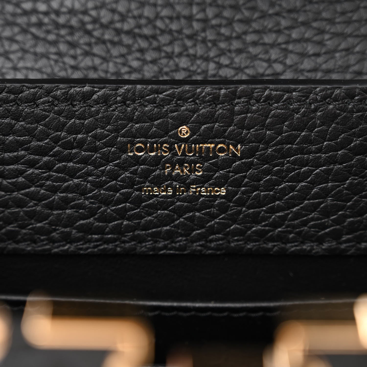 Louis Vuitton Taurillon Embellished Flower Crown Capucines Mini Black 6 of 9