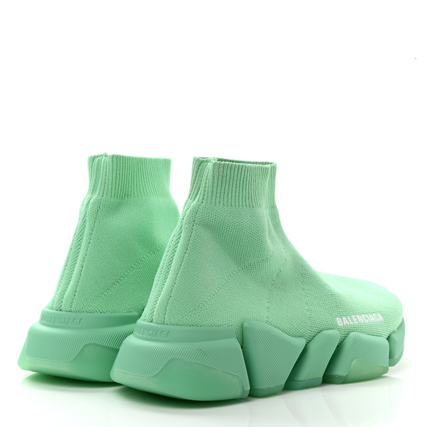 Technical 3D Recycled Knit Womens Speed 2.0 Transparent Sole Sneakers 36 Mint