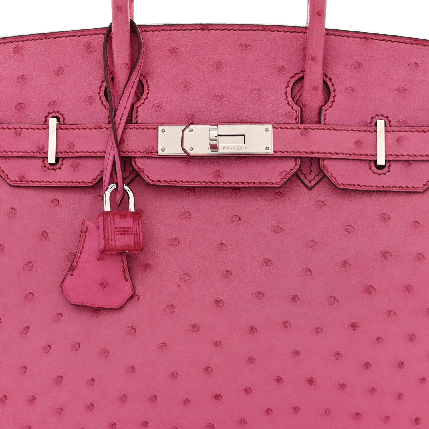 Hermes Ostrich Birkin 30 Fuchsia 8 of 10